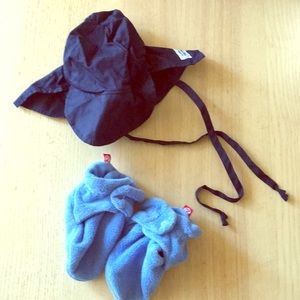 Bundle Flap Happy Baby Sun Hat and Zutano Socks